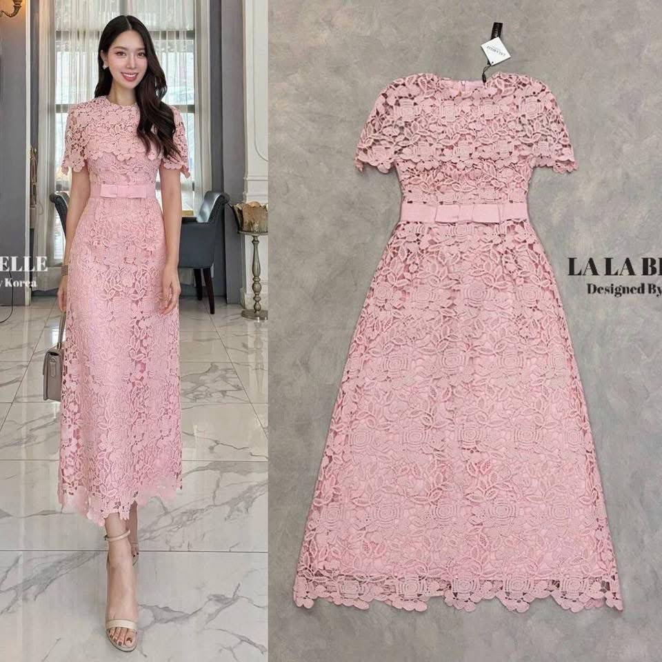 เดรสลูกไม้รุ่นฮอตดัดแปลงมาเป็นทรงคลุมไหล่ ใส่สบาย : สินค้าคุณภาพ (พร้อมส่ง)