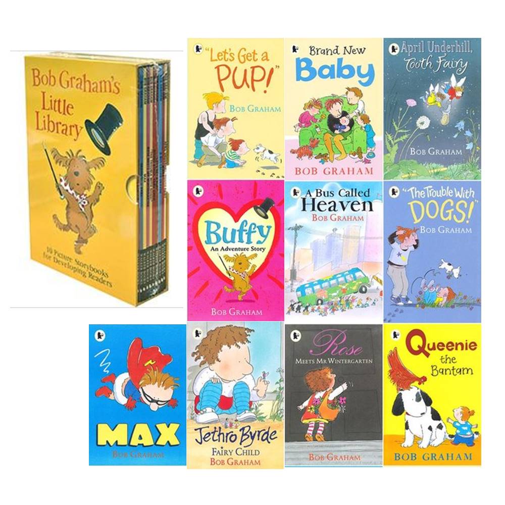 Bob Graham 's Little Library Collection - 10 Picture Storybooks for Developing Readers เซตหนังสือภาพ วัยเริ่มต้นหัดอ่าน นิทานรางวัล