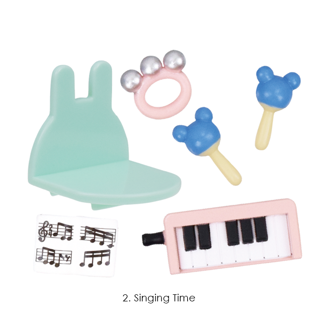 กาชาปองซิลเวเนี่ยน Sylvanian Families Forest Kindergarten ครบเซ็ทสี่แบบ