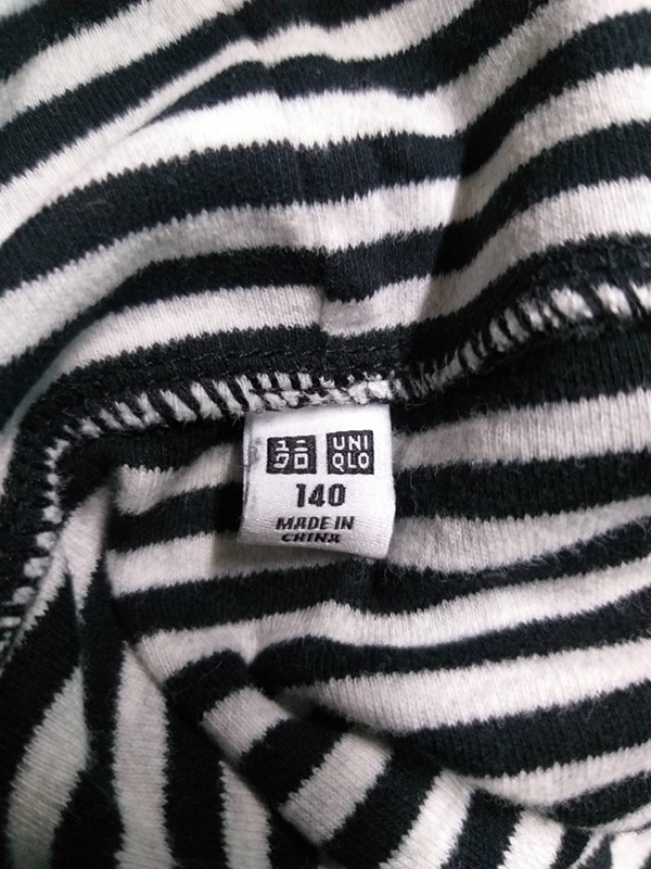 เสื้อแขนยาวคอเต่า Uniqlo เด็กสูง 135-145