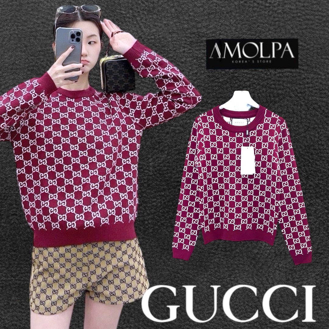 SWEATER GUCCI KNIT งานสวยสุดปังชนช๊อป สวยจี๊ด เนื้อผ้าดีม๊าก ผ้าใส่สบายมาก ห้ามพลาด ใส่สบายสุดๆ ใส่สบาย : สินค้าคุณภาพ (พร้อมส่ง)