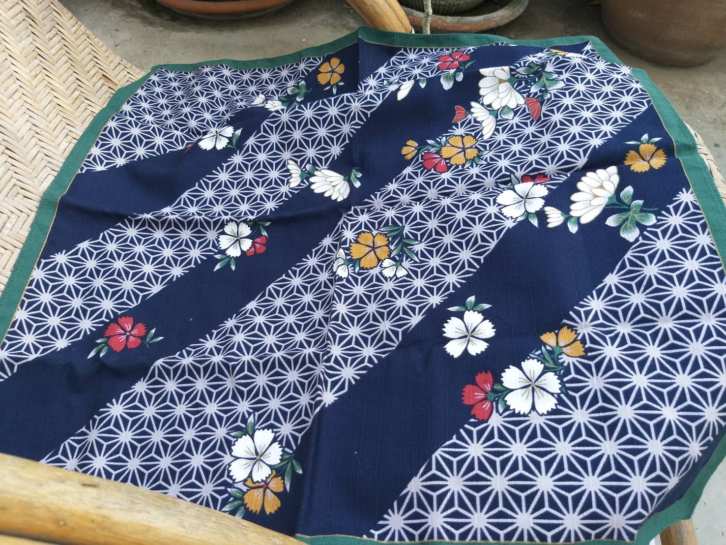 ผ้าเช็ดหน้าแฟชั่นญี่ปุ่น ผ้าหนา เนื้อผ้าสวย ผืนใหญ่