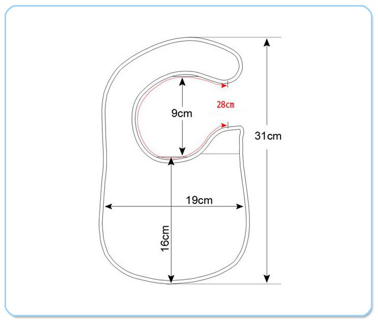 ผ้ากันเปื้อน กันน้ำลาย สำหรับเด็กอ่อน Lastest Kids เย็บประกบ กันน้ำ
