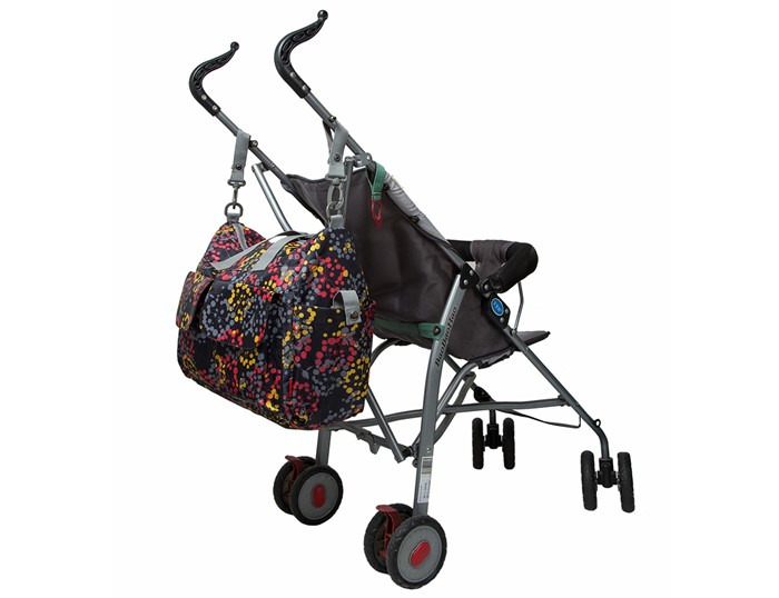 Ecosusi กระเป๋าคุณแม่ กระเป๋าสัมภาระคุณแม่ กระเป๋าแม่ลูกอ่อน แขวนรถเข็นเด็กได้ หิ้ว หรือสะพายไหล่ได้ (Black)