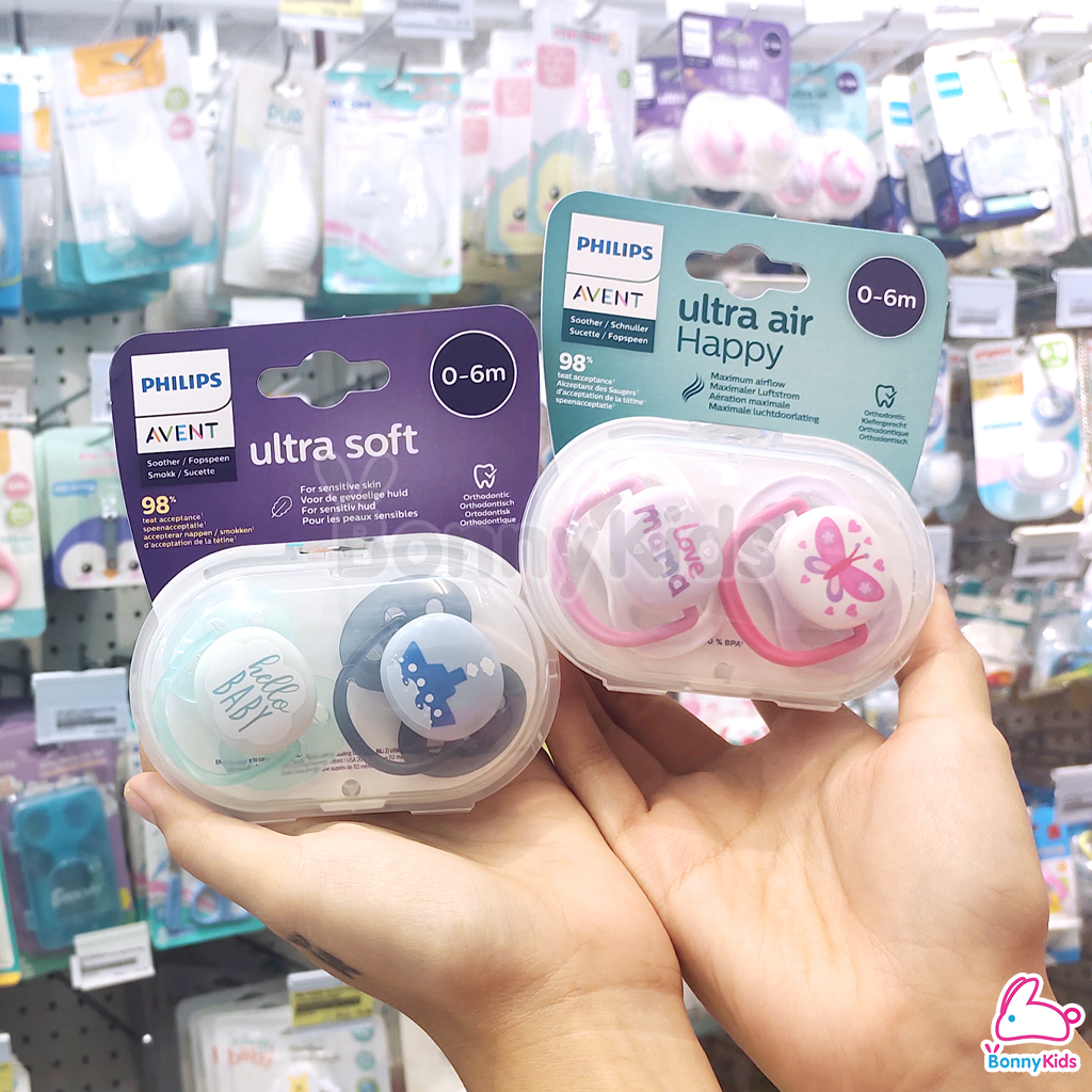 PHILIPS AVENT (ฟิลลิปเอเว้นท์) จุกนมหลอก รุ่น Ultra Air และ รุ่น Ultra Soft
