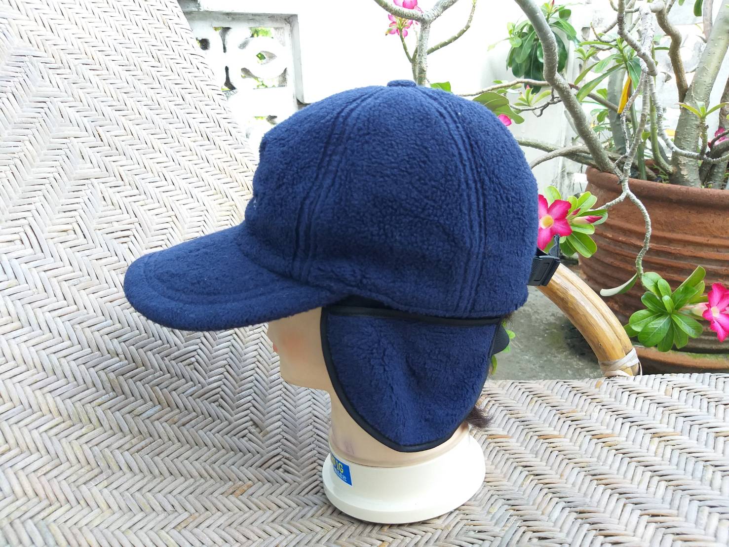 หมวกแก๊ปผ้าฟลีซหนา mont-bell ปิดหูได้ อุ่นมาก