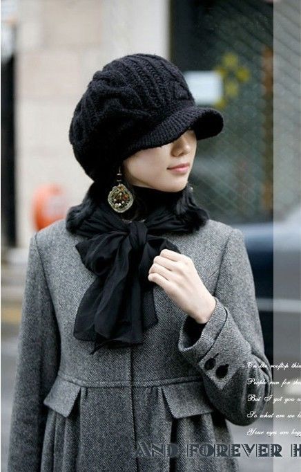 หมวกแก๊ปไหมพรม ดีไซน์สุดเก๋ สวยมากๆ มี 3 สี