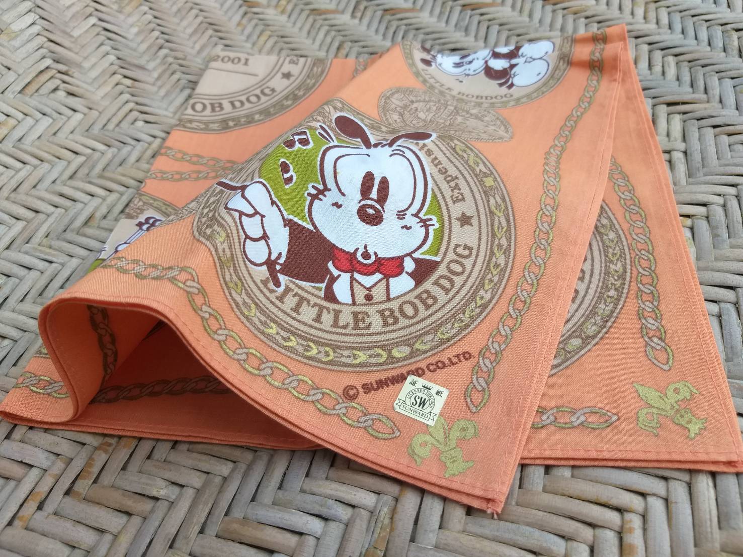 ผ้าเช็ดหน้า LITTLE BOB DOG ลิขสิทธิ์แท้