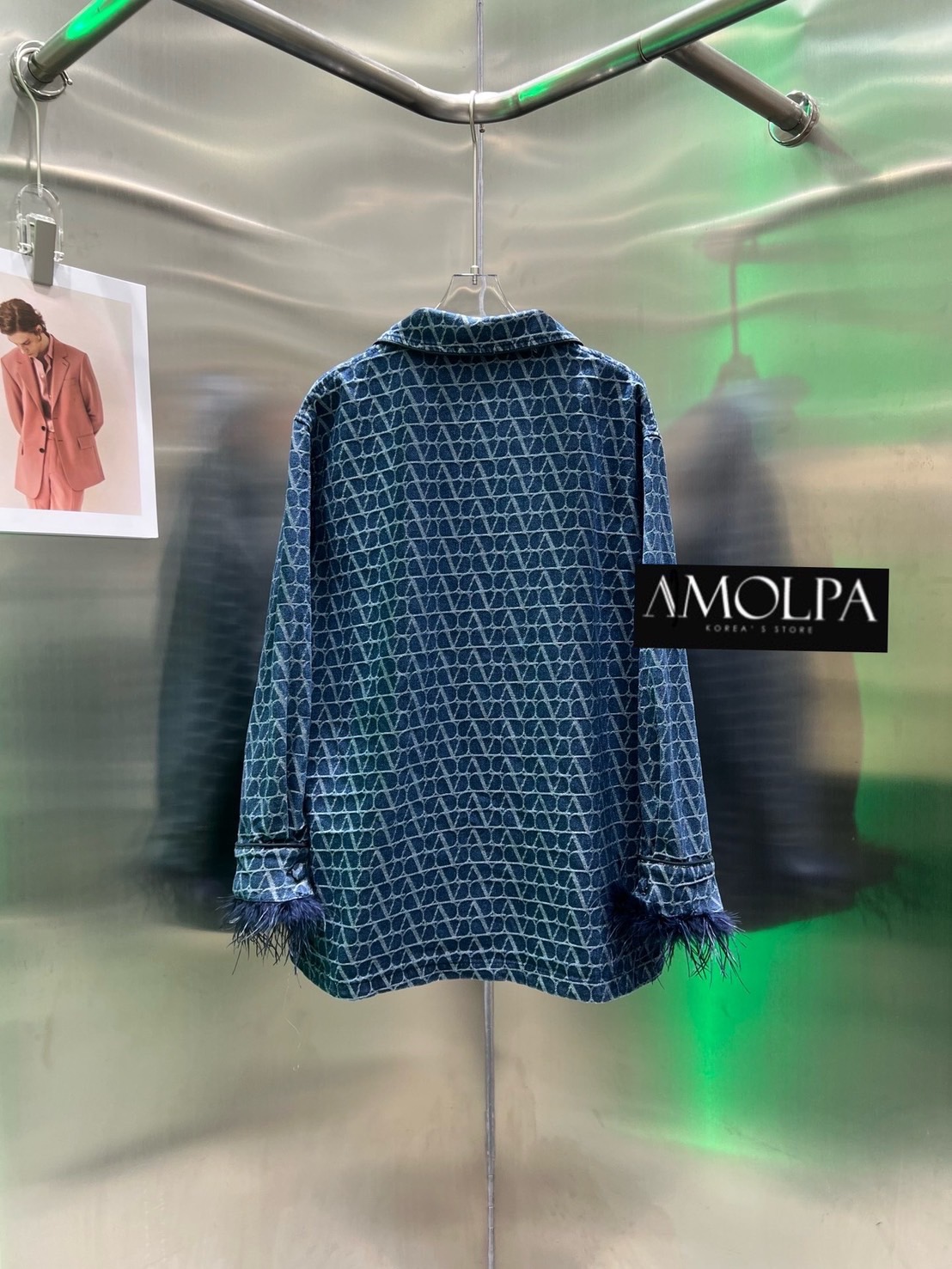 BLAZER VALENTINO DENIM ชนช๊อปปป สวยม๊ากกก ผ้ายีนส์แท้ 100เปอ อย่างดี : สินค้าคุณภาพ (พร้อมส่ง)