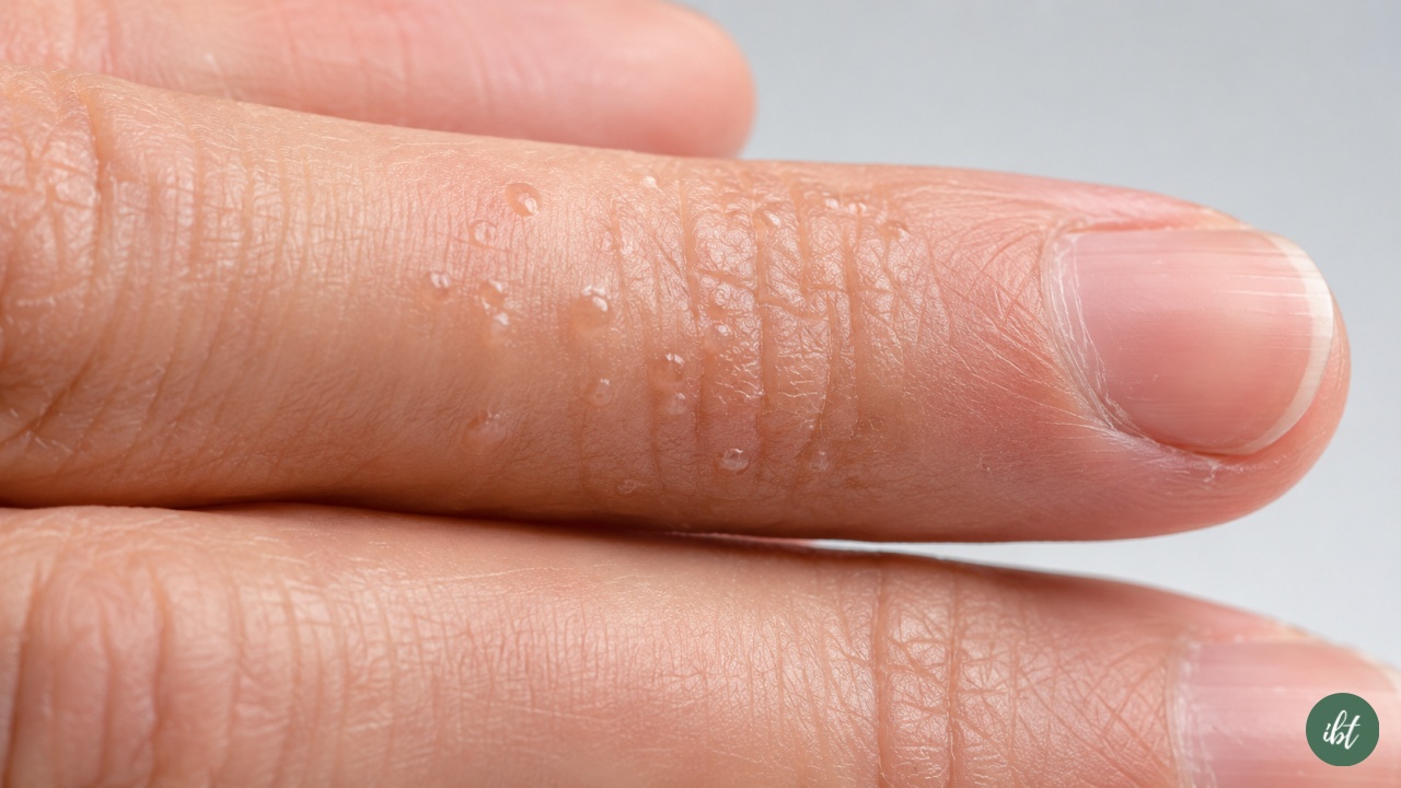 โรคตุ่มน้ำพองใส (Dyshidrotic Eczema) ตุ่มน้ำใสที่นิ้ว รักษาอย่างไร?