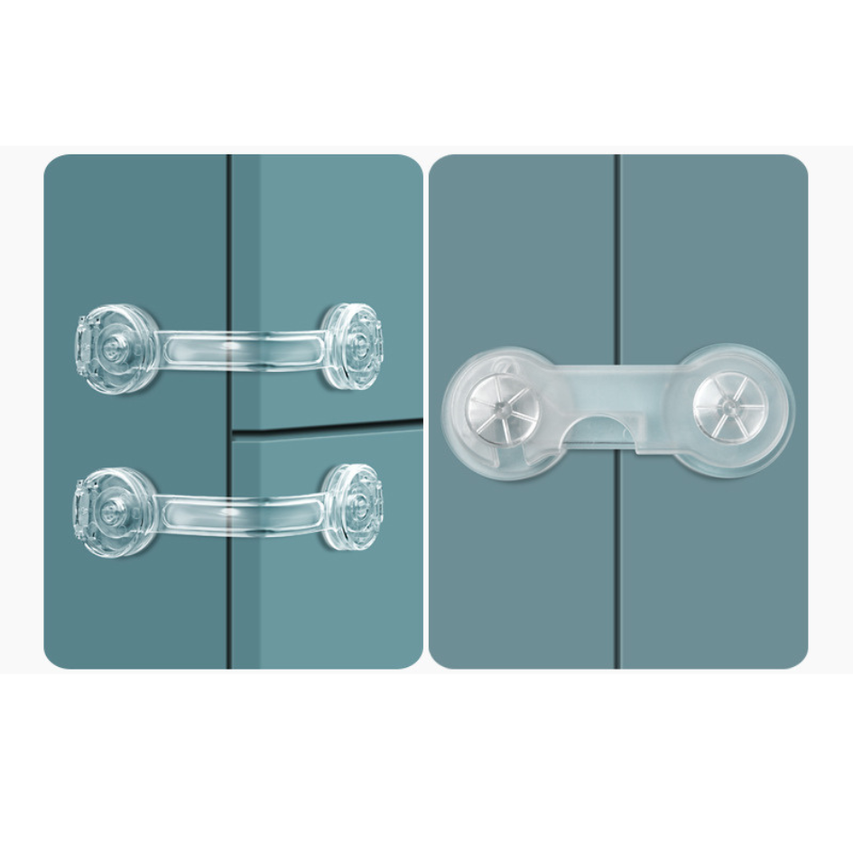 🔒 ตัวล็อคตู้ แบบใส มินิมอล ปลอดภัยสำหรับเด็ก | สำหรับลิ้นชัก ตู้เย็น ชักโครก