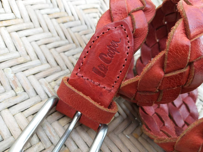 เข็มขัดชาย หนังแท้สานขัด LEE COOPER