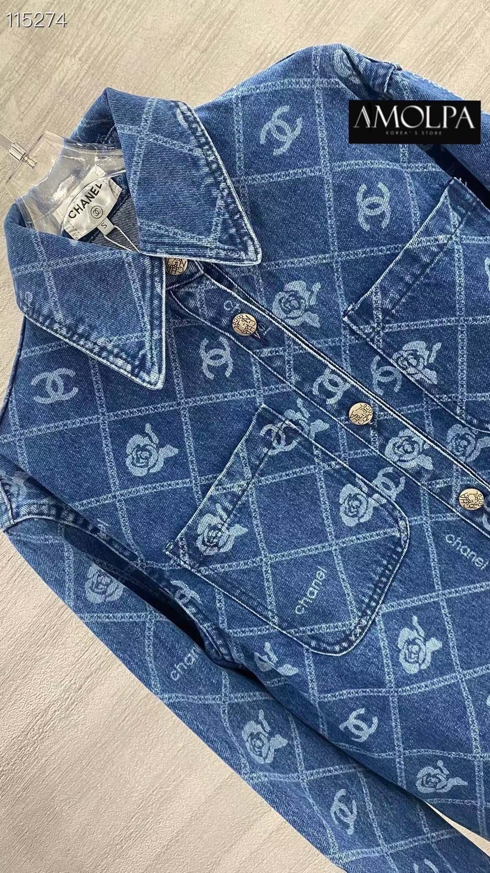 JACKET CHANEL DENIM งานนี้ไฮเอนชนช๊อป ขึ้นห้างเลยน๊า งาน ใส่สบายสุดๆห้ามพลาดเลยจ้า : สินค้าคุณภาพ (พร้อมส่ง)