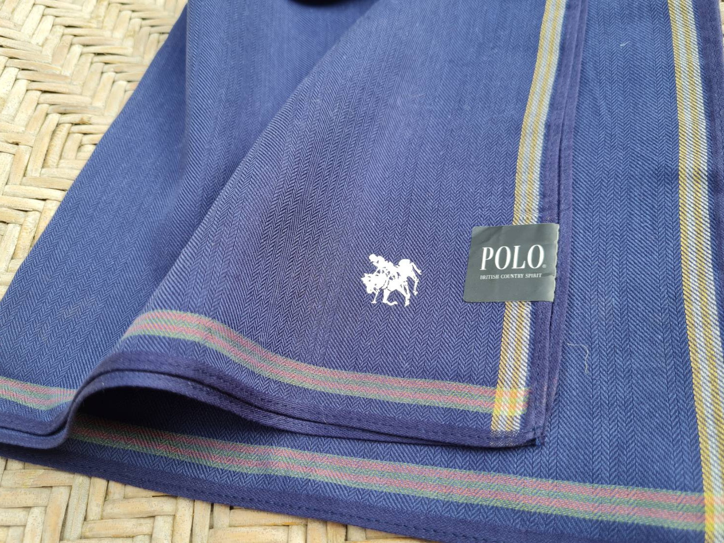 ผ้าเช็ดหน้าชาย POLO ผ้าทอเนื้อดีมาก