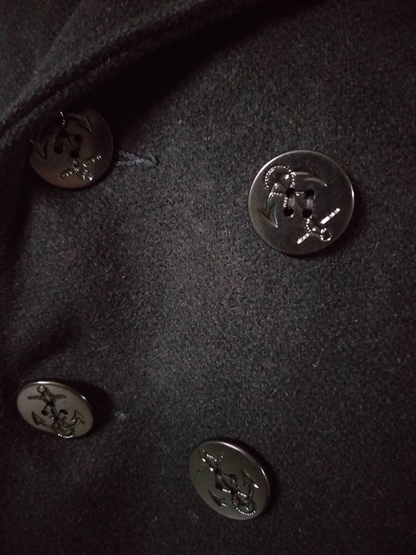 โค้ทขนสัตว์อย่างหนาติดลบ U.S. 740N PEA JACKET อก42