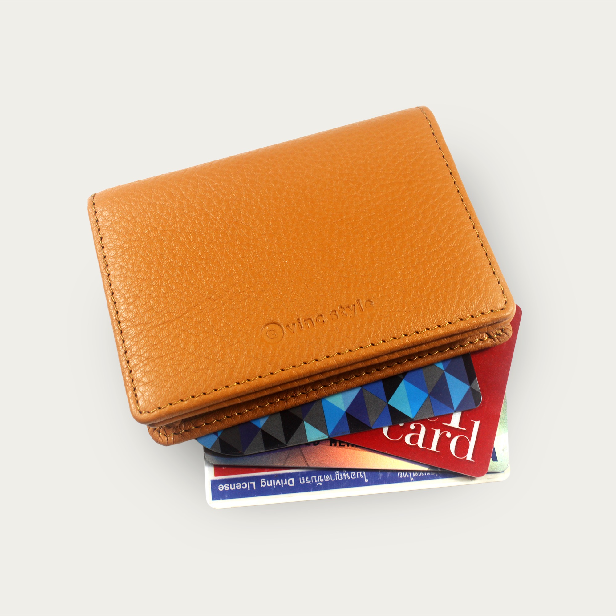 กระเป๋าใส่บัตร หนังแท้ ใส่บัตรได้ 20 ใบ รุ่น Fritta Card Holder [CARD V.15]