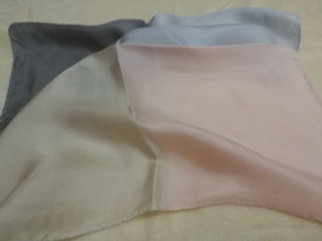 ผ้า silk เนื้อนุ่ม สีสวยหวานๆ