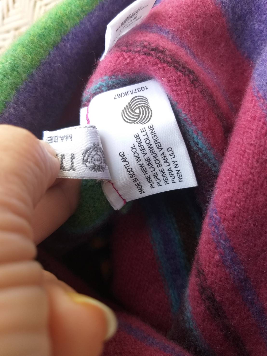 หมวกไหมพรมขนสัตว์ Made in UK (ของใหม่)