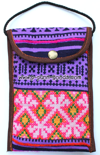 กระเป๋าใส่โทรศัพท์/ใส่พาสปอร์ต ผ้าชาวเขา