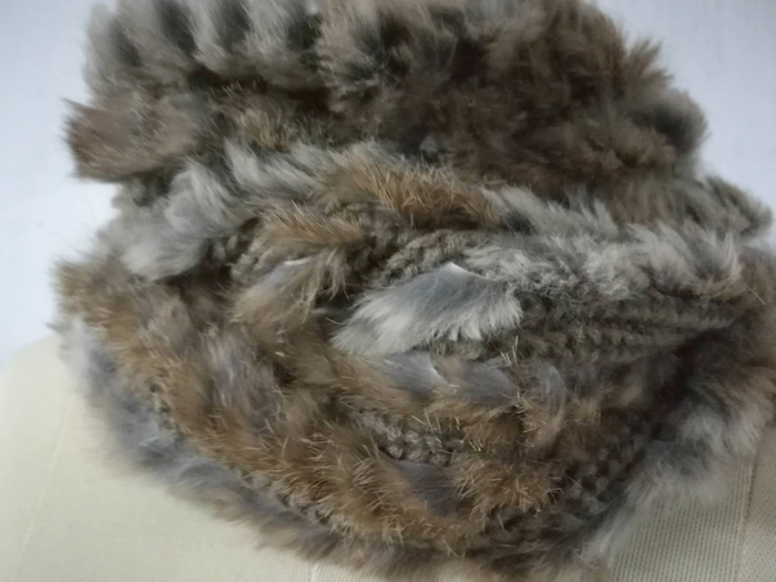 ผ้าพันคอโดนัทขนกระต่ายแท้ สุดนุ่มมมม สวยมาก