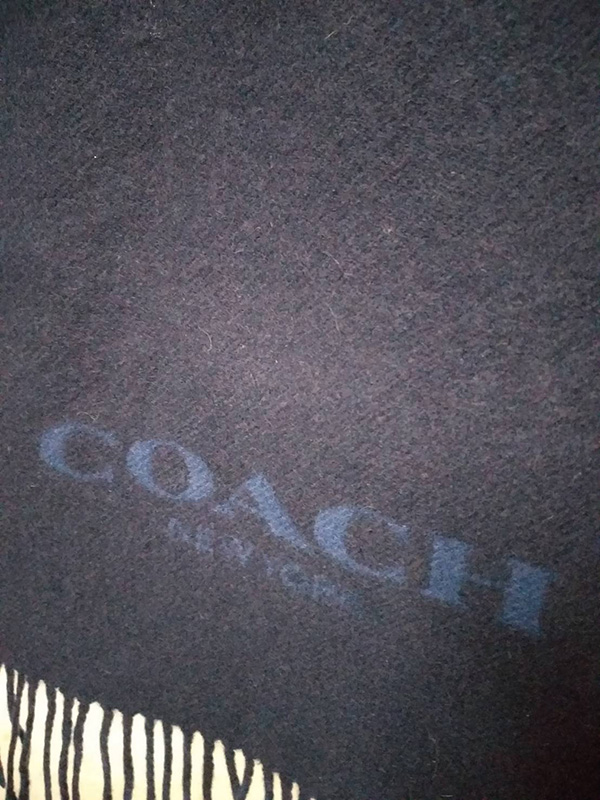 ผ้าพันคอ COACH ของแท้ ขนสัตว์อย่างหนา