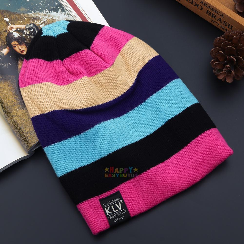 หมวกไหมพรมสีสดใส ไหมพรม 2ชั้น มี 2 สี (ของใหม่)