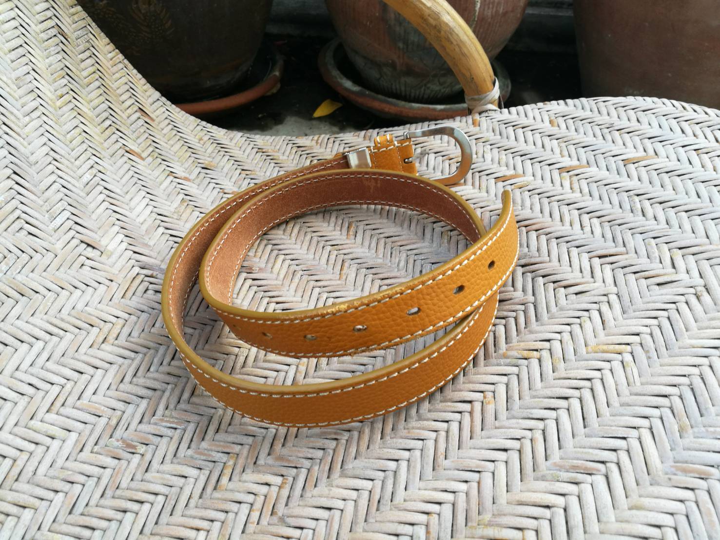 เข็มขัดชาย หนังแท้ หนังดีมากกกก สีสวย