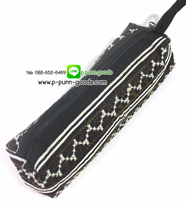 กระเป๋าดินสอผ้าชาวเขา (งานผ้าชาวเขา Upcycled)