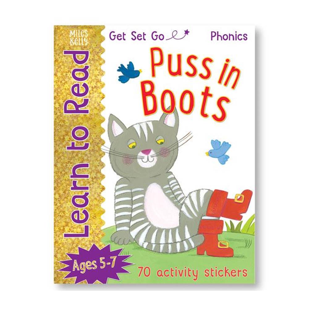 Miles Kelly : Learn to Read : Get Set Go Phonics Age 5-7 : Classic Fairly Tales 3 Books Collection : เซตหนังสือหัดอ่านภาษาอังกฤษโฟนิกส์ 3 เล่ม Goldilocks + Cinderella + Puss in Boots