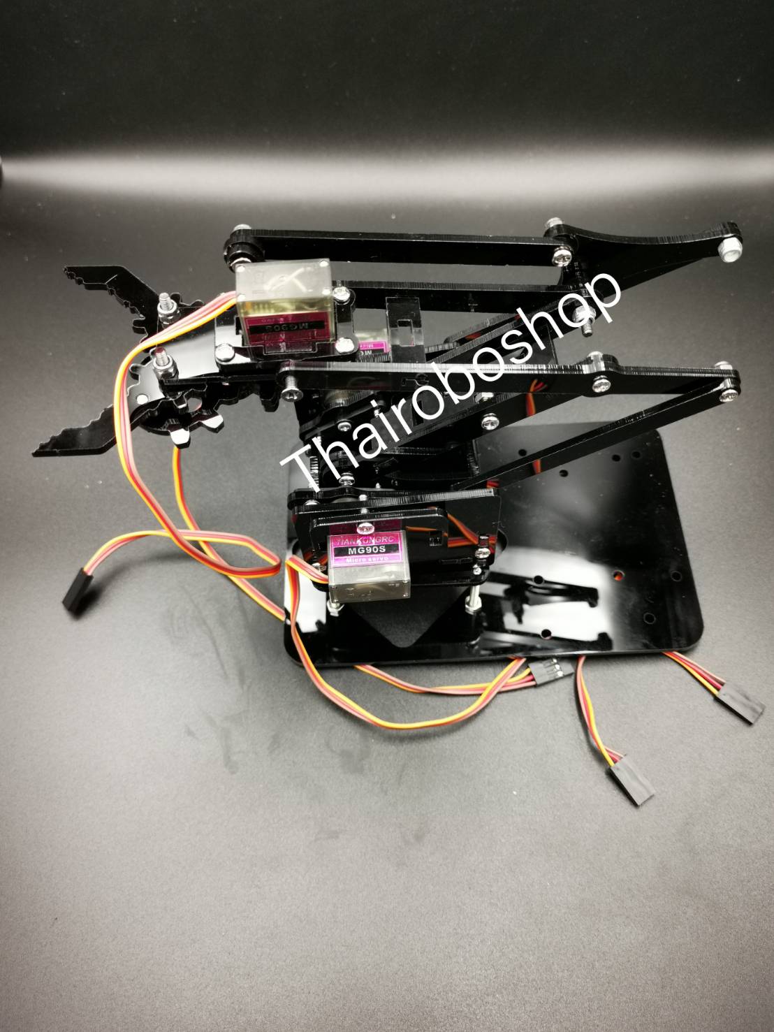 Robot Arm 4 DOF Acrylic (Black)
