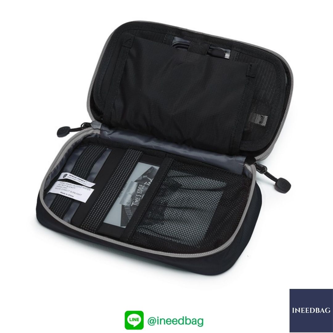 ฺBagsmart กระเป๋าจัดระเบียบอิเล็กทรอนิกส์ กระเป๋าใส่สายชาร์จ กระเป๋าใส่ฮาร์ดดิสก์ กระเป๋าใส่อุปกรณ์ไอที มีสองชั้น ช่องเยอะพิเศษ มีหูหิ้วพกพาสะดวก (ดำ-เทา)