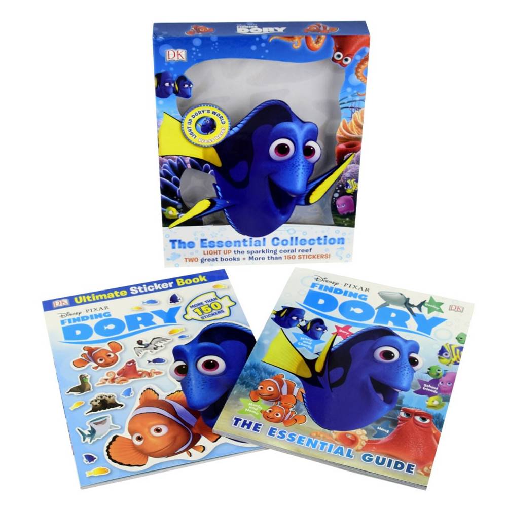 DK Disney Pixar : Finding Dory Essential Collection เซตหนังสือ 2 เล่ม ดิสนีย์พิกซาร์ ดอรี่ Essential Guide & Sticker Book