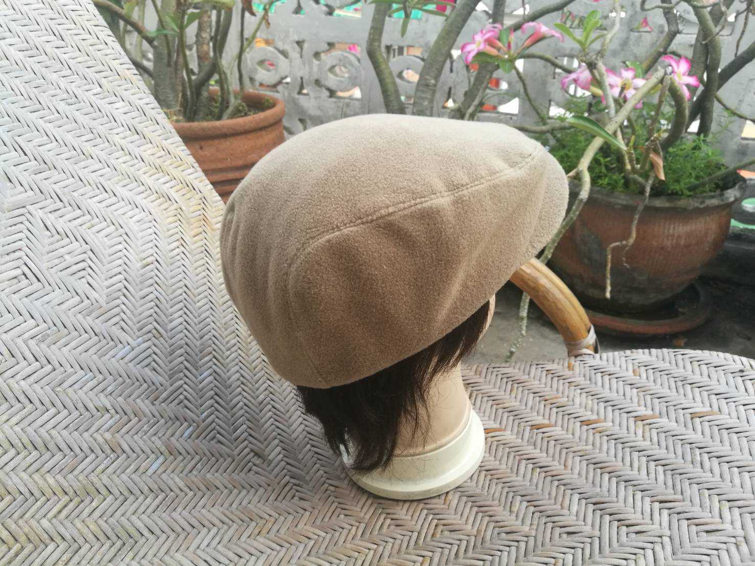 หมวกติงลี่ผ้าฟลีซหนา ปีกเปิดได้ใส่เป็นหมวกแก๊ป (ของใหม่)