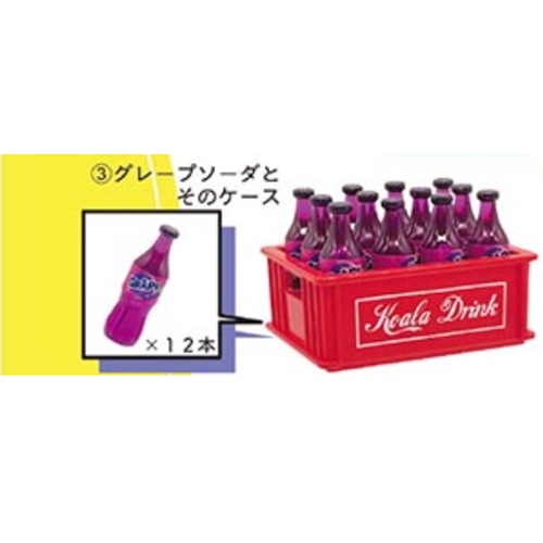 กาชาปองโมเดลขวดน้ำยกโหลในลัง 12 Bottles and Their Cases