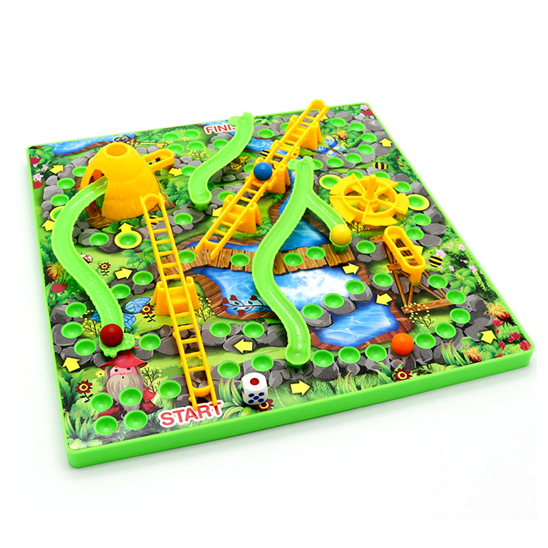 บอร์ดเกมส์ บันไดงู สามมิติ 3D Snakes n Ladders ขนาด 30 x 30 ซม. สำหรับเด็ก 3 ปีขึ้นไป