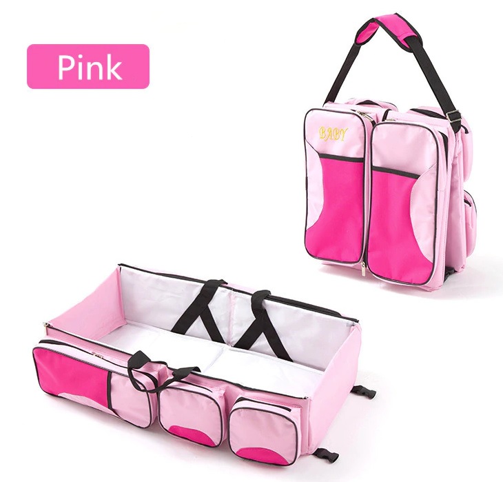 กระเป๋าคุณแม่ กางเป็นที่นอนทารกพกพาได้ 3 in 1 Baby Travel Bed and Bag