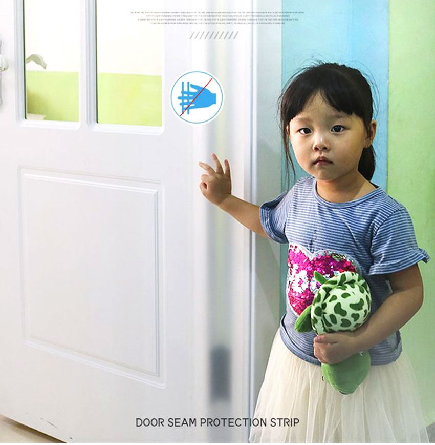 แผ่นปิดข้างประตู กันประตูหนีบนิ้วเด็ก มีแถบกาวในตัว NanaBaby ขนาด 160 x 17 ซม. (เก็บเงินปลายทางได้)
