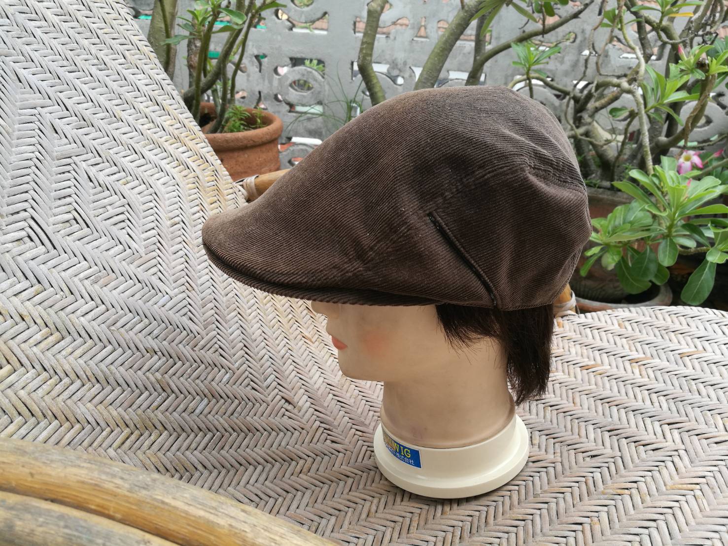 หมวก flat cap หมวกติงลี่ ผ้าลูกฟูก หล่อมากใบนี้