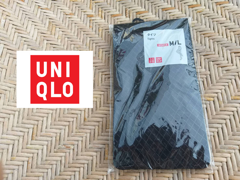 ถุงน่อง Uniqlo ลายข้าวหลามตัด สวยมาก