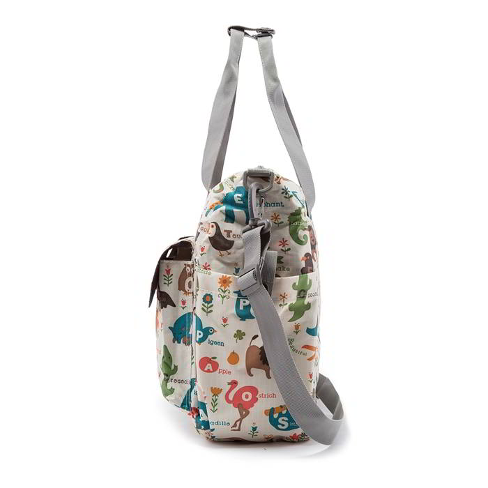 Ecosusi กระเป๋าคุณแม่ กระเป๋าสัมภาระคุณแม่ กระเป๋าแม่ลูกอ่อน แขวนรถเข็นเด็กได้ หิ้ว หรือสะพายไหล่ได้ (ลายสัตว์ต่างๆ)
