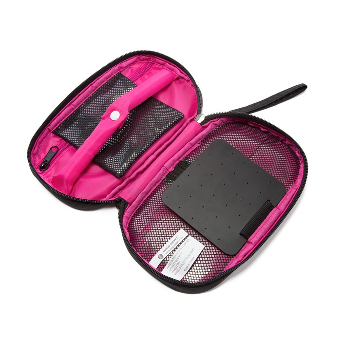 กระเป๋าเก็บเครื่องประดับ จัดเก็บสร้อยข้อมือ ต่างหู แหวน สร้อยคอ กำไล นาฬิกา คุณภาพสูง (Rose Pink)