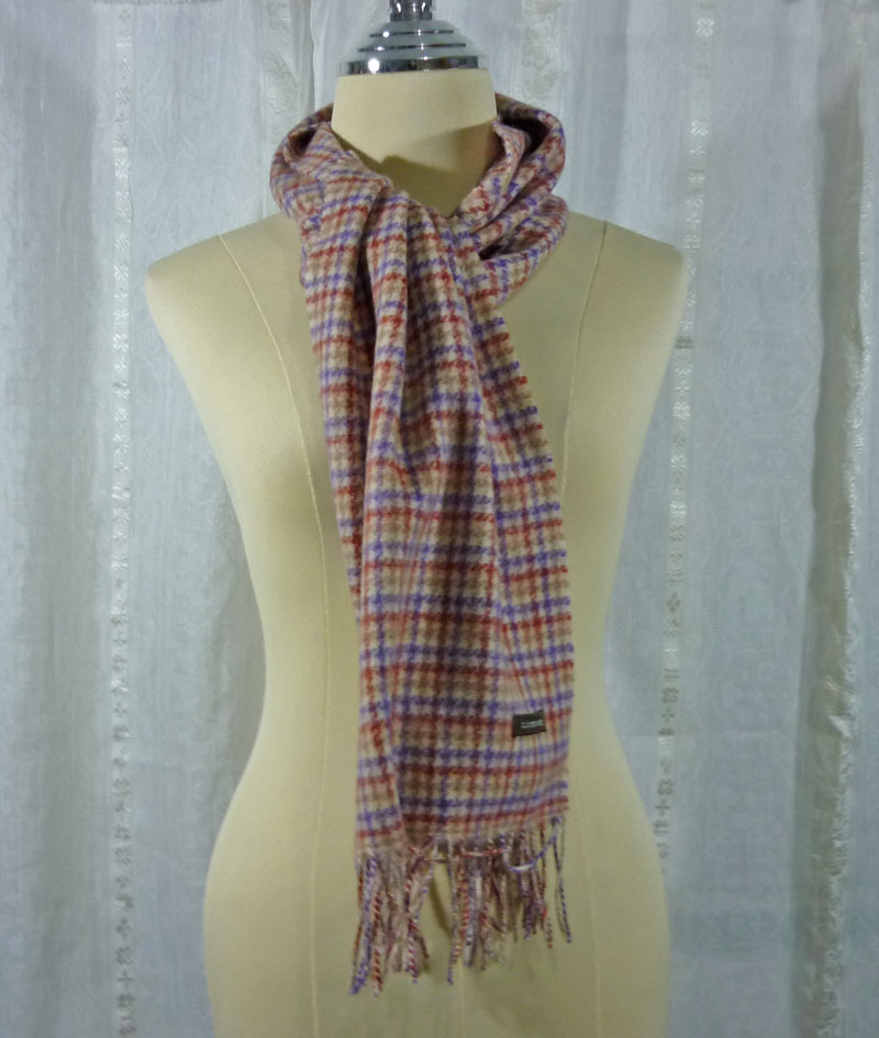 ผ้าพันคอ 100% Lamb Wool อุ่นติดลบ สวยมาก /ของใหม่/