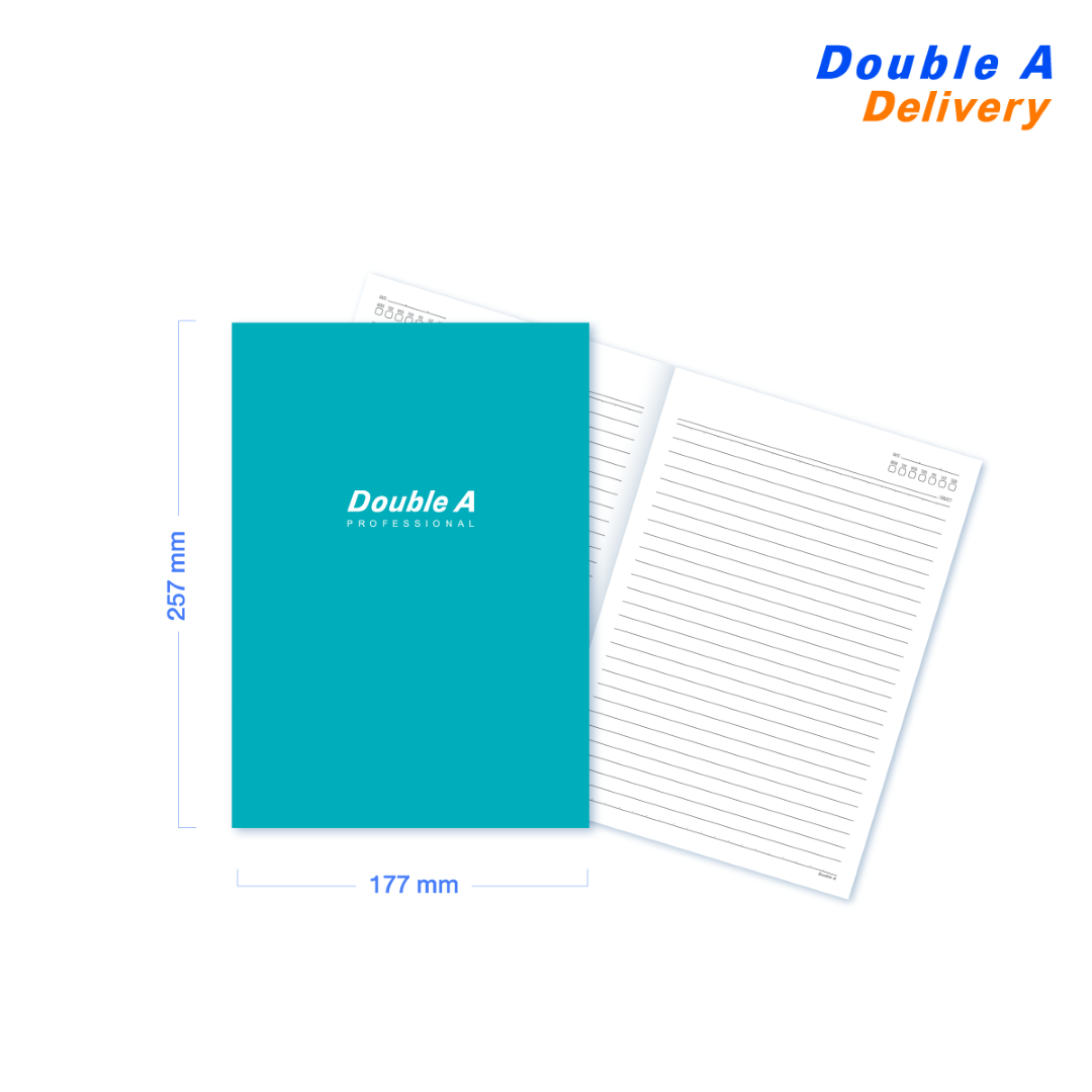 สมุดบันทึกมุงหลังคา สี Ocean ขนาดB5 70 แกรม 26 แผ่น 12 เล่ม