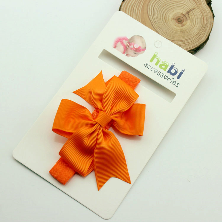 โบว์คาดผมทารก ผ้าคาดผมเด็กอ่อน โบว์เรียบเก๋ คลาสสิค มีหลายสี Mix&Macth ได้ทุกชุด