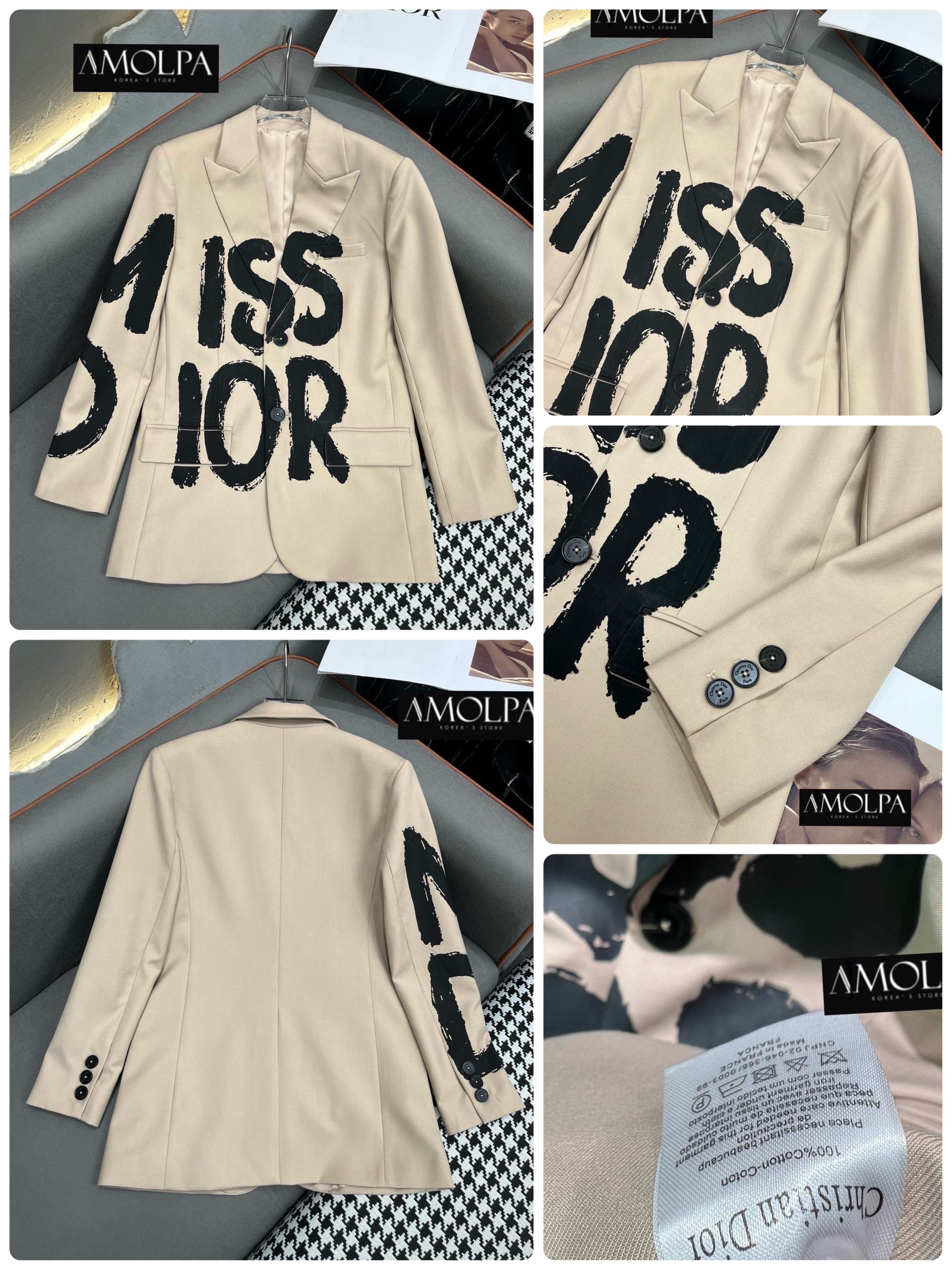 BLAZER CD Colletion 2024SS ผ้าดีมาก มีน้ำหนักสุดๆ เย็นมากๆ สวยสุดๆ : สินค้าคุณภาพ (พร้อมส่ง)