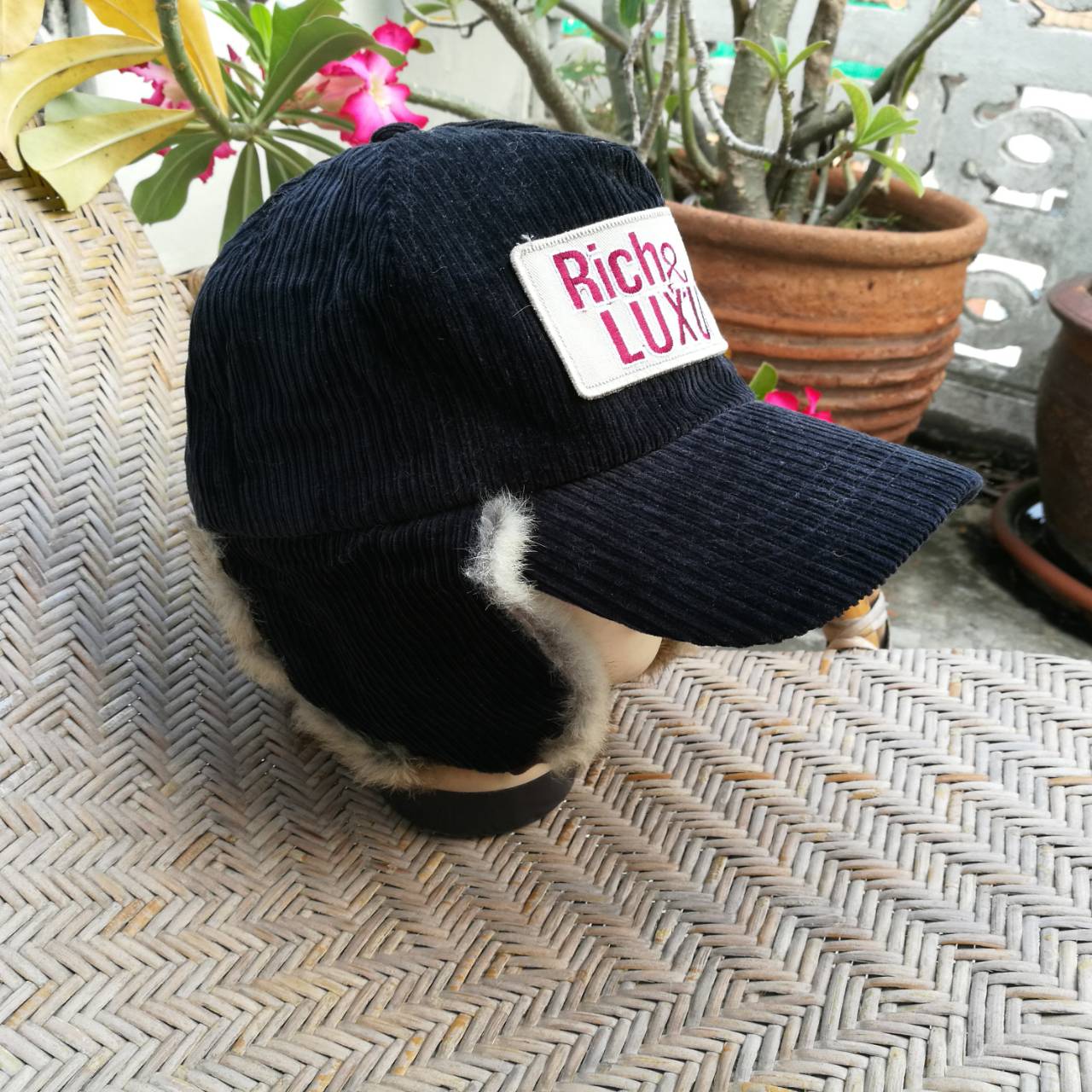 หมวกแก๊ปปิดหูเฟอร์กระต่ายแท้ อุ่นมากกก