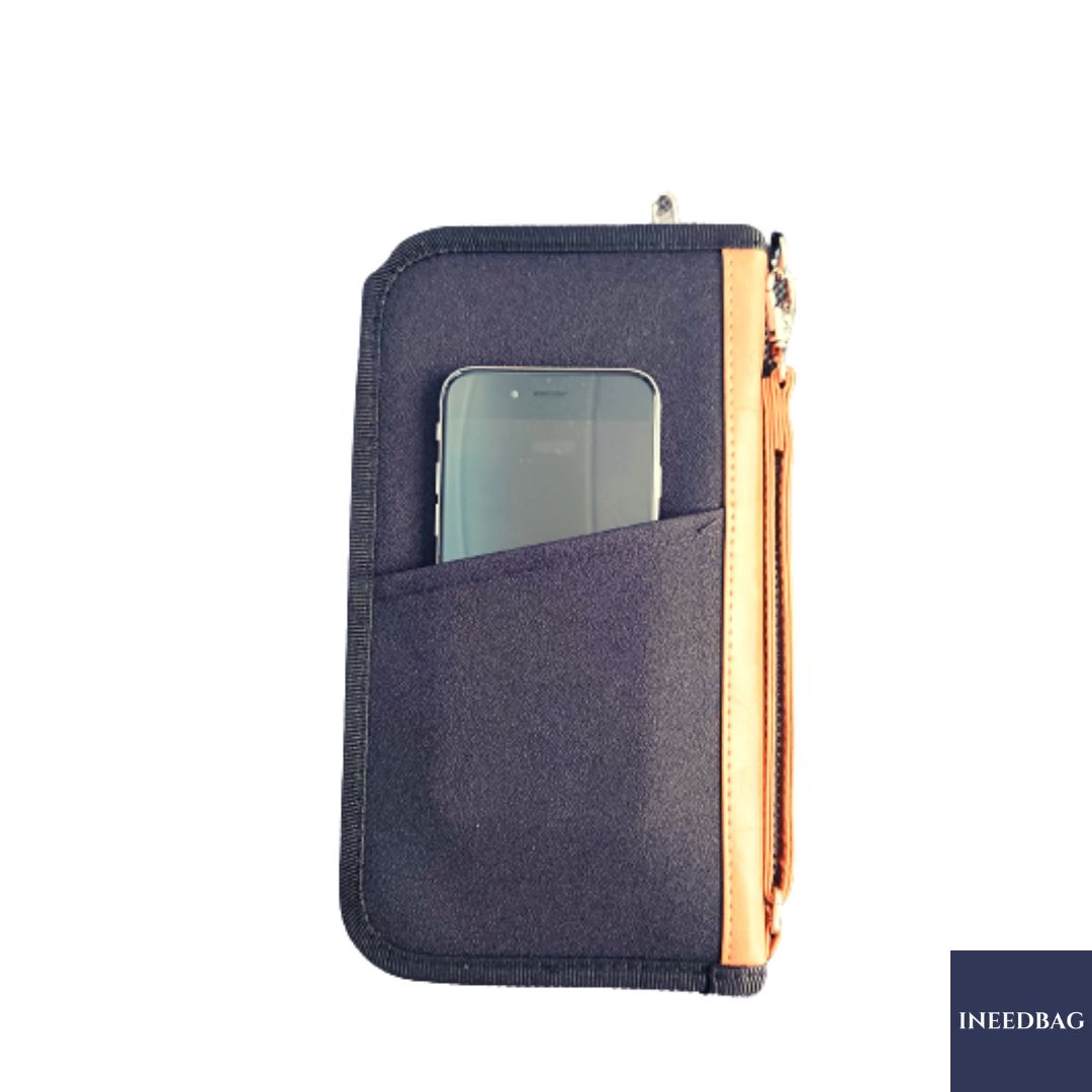 กระเป๋าใส่พาสปอร์ตใบยาว กระเป๋าใส่เอกสารการเดินทาง RFID PASS พร้อมช่องป้องกันการสแกน RFID มี 2 สีให้เลือก