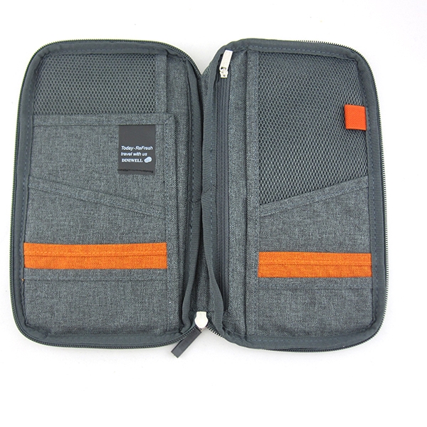 กระเป๋าใส่พาสปอร์ต กระเป๋าใส่หนังสือเดินทาง ใส่เอกสารต่างๆ มีสายคล้องมือ คุณภาพดี (Travel Wallet Passport Holder, Family Passport Holder with Hand & Neck Strap)