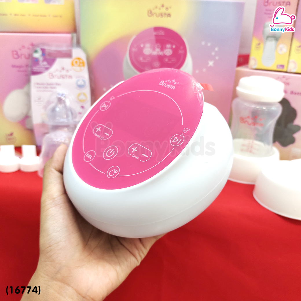 (16774) Brusta (บรุซต้า) Miracle X Prime เครื่องปั๊มนมอัจฉริยะ2มอเตอร์ พร้อมกรวยปั๊มนม ขวดนม ใหม่! ฟังก์ชันจดจำการปั๊มรายบุคคล