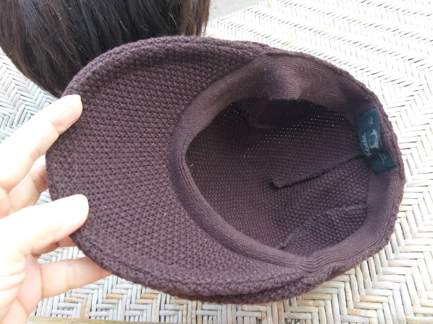 หมวกติงลี่ไหมพรม Tokio Hat สวยค่ะ สีน้ำตาลไหม้